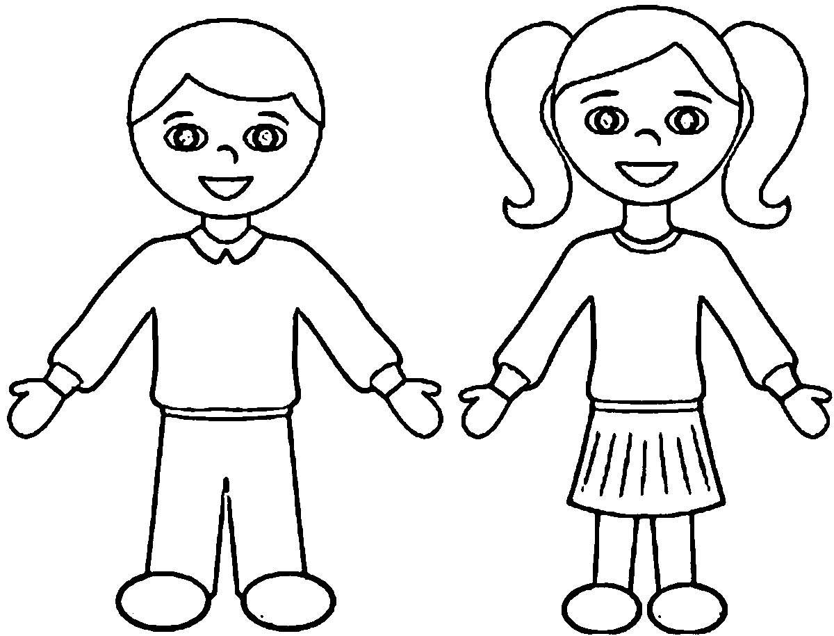 Free Coloring Page Boy And Girl, Download Free Coloring Page Boy ...