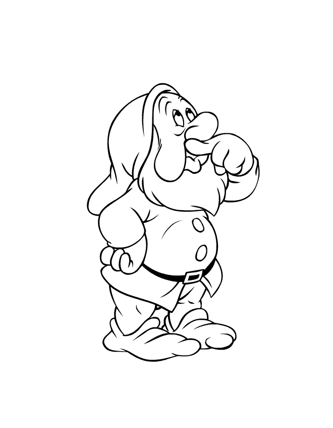 Kids Under 7: Snow White and the Seven Dwarfs Coloring Pages