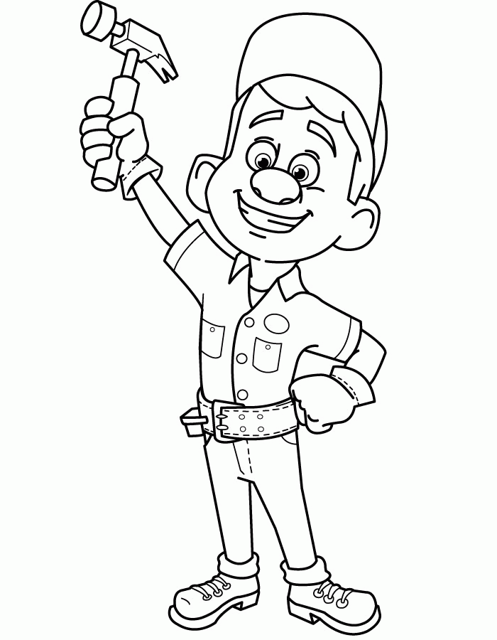 Disney Coloring Pages Wreck It Ralph / Wreck It Ralph Coloring Pages Disneyclips Com