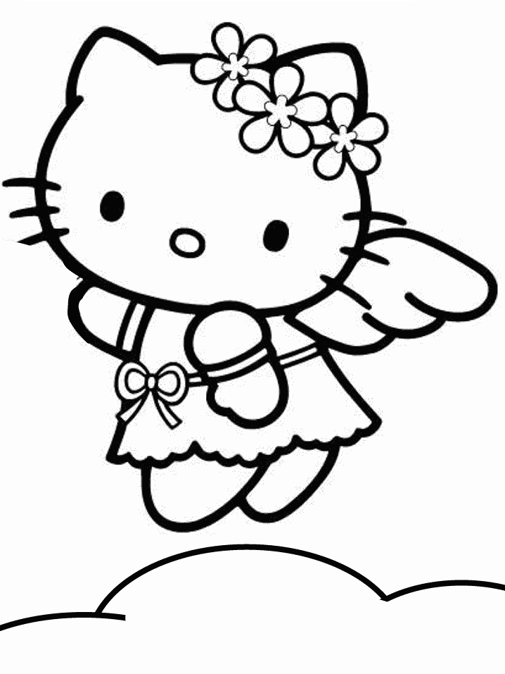 Pictures of hello kitty to color
