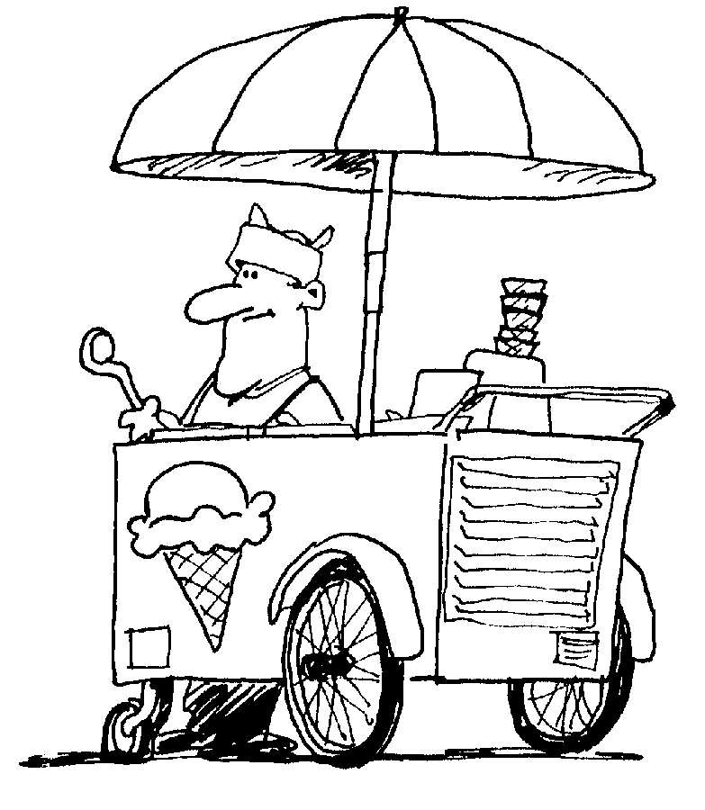 ice cream man coloring pages - Clip Art Library