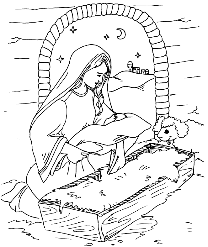 Baby Jesus Coloring Pages | Free Printable Coloring Pages | Free