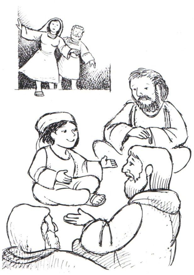boy jesus in the temple Colouring Pages