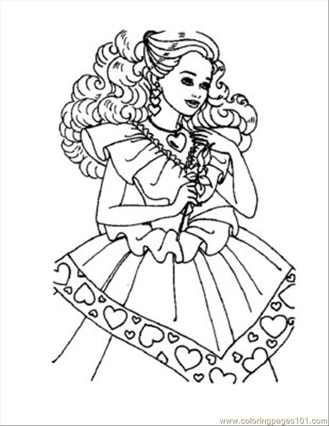 Coloring Page Barbie Coloring Page (Cartoons  Barbie