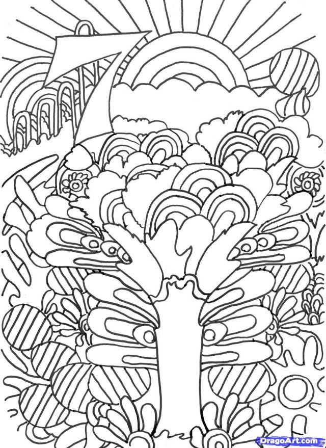 Free Trippy Coloring Pages To Print, Download Free Trippy Coloring
