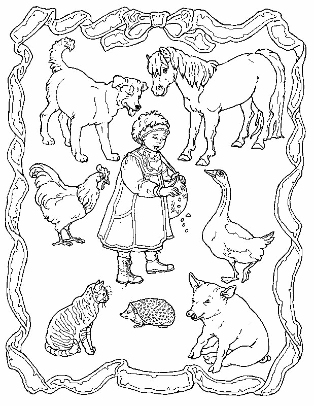 Coloring Page - Chicken coloring Page