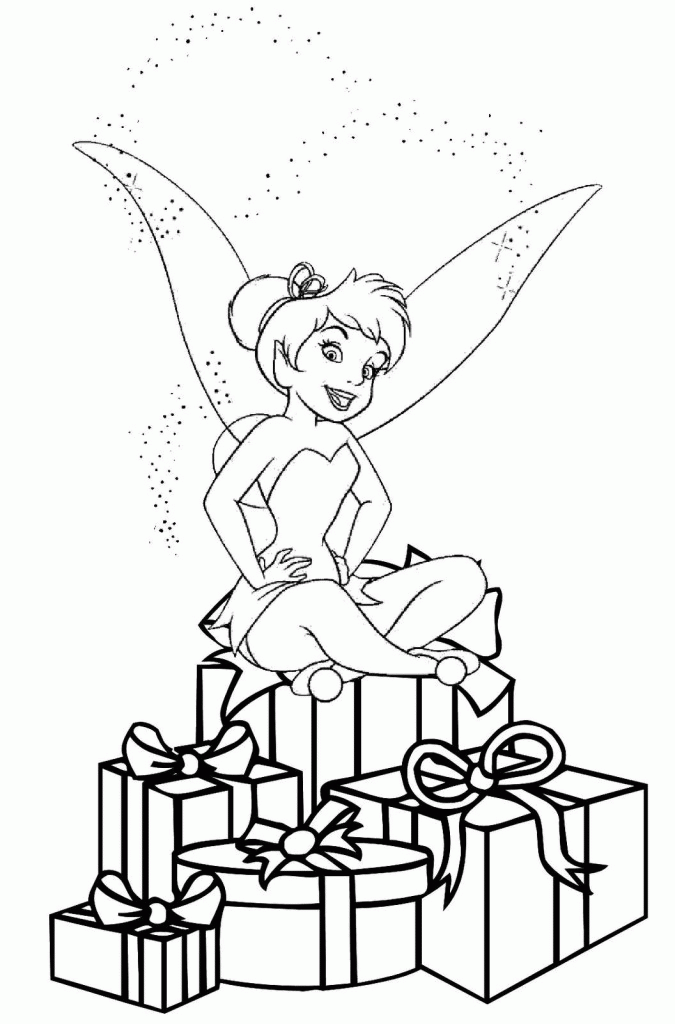 christmas tink Colouring Pages