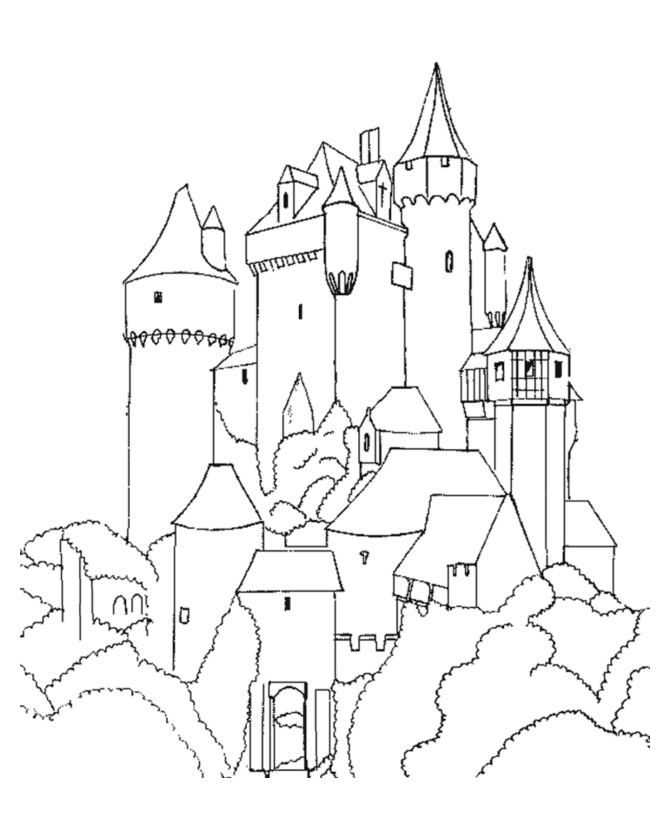 kings castle Colouring Pages