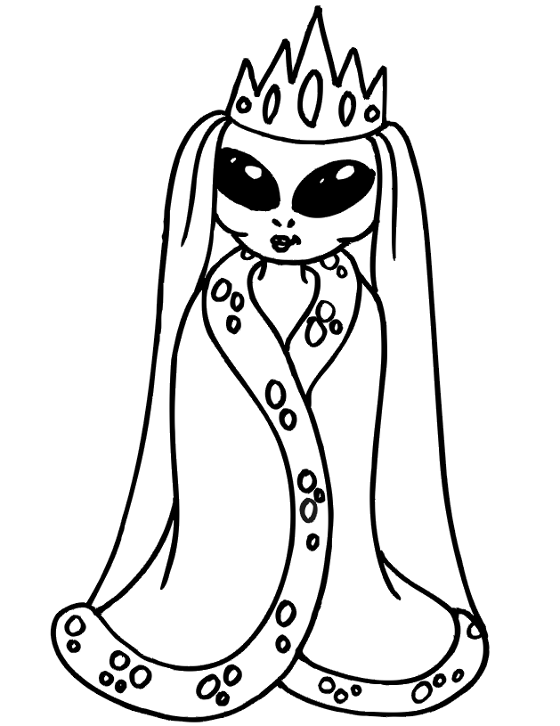 Free Cute Alien Coloring Pages, Download Free Cute Alien Coloring Pages