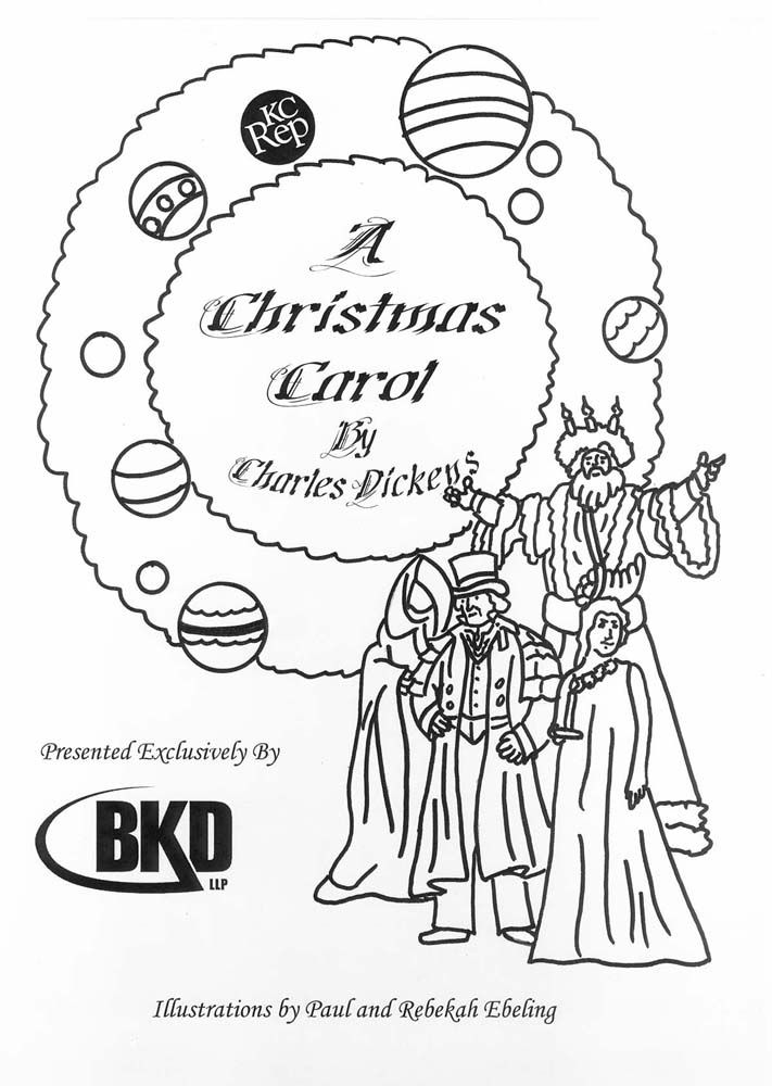 a christmas carol coloring pages