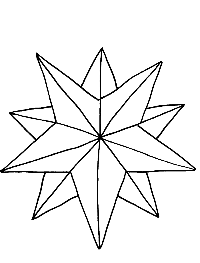christmas stars Colouring Pages