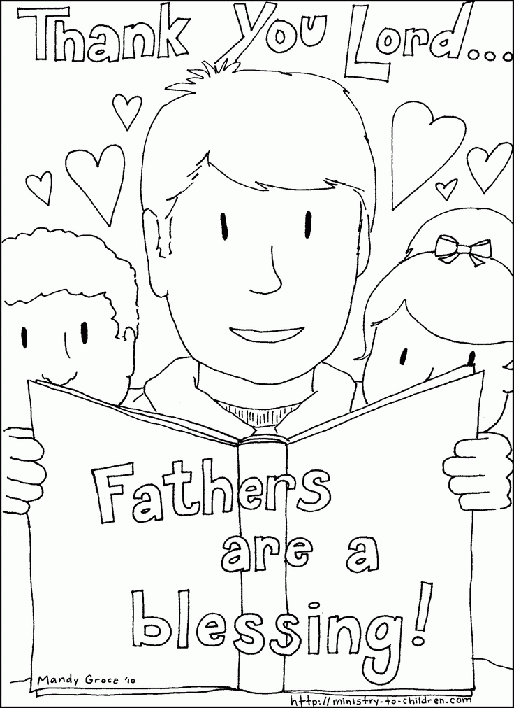fathers day coloring page | Childrens Church