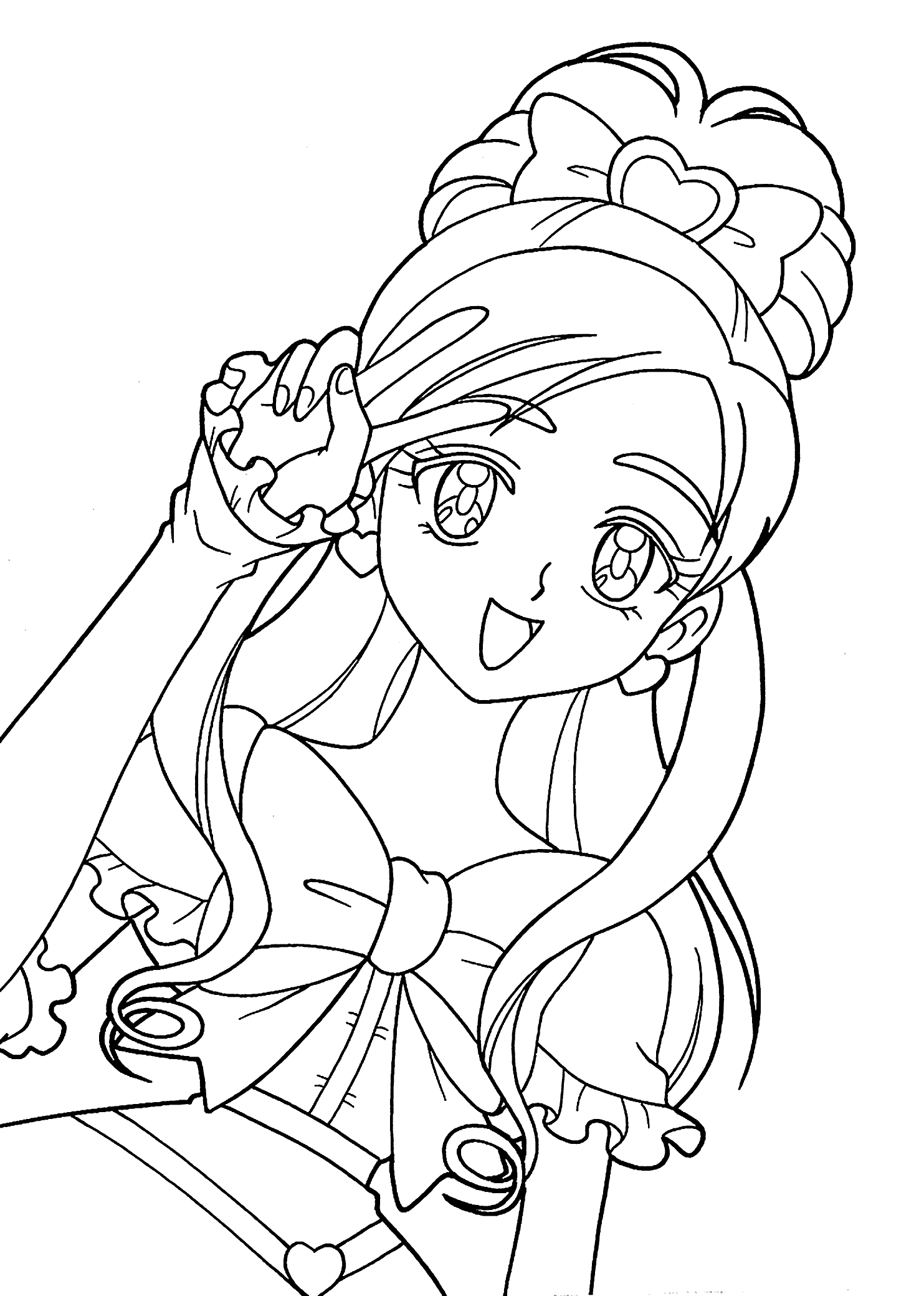 anime coloring pages   Clip Art Library