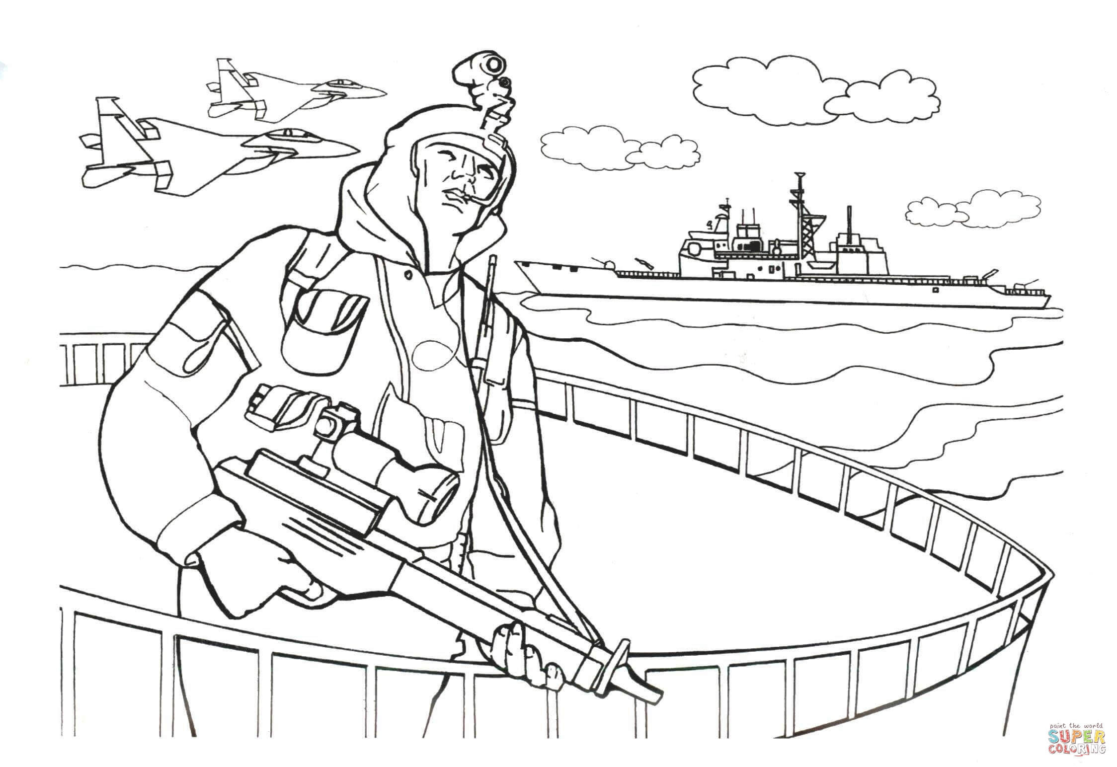 Navy SEALs soldier coloring page | Free Printable Coloring Pages