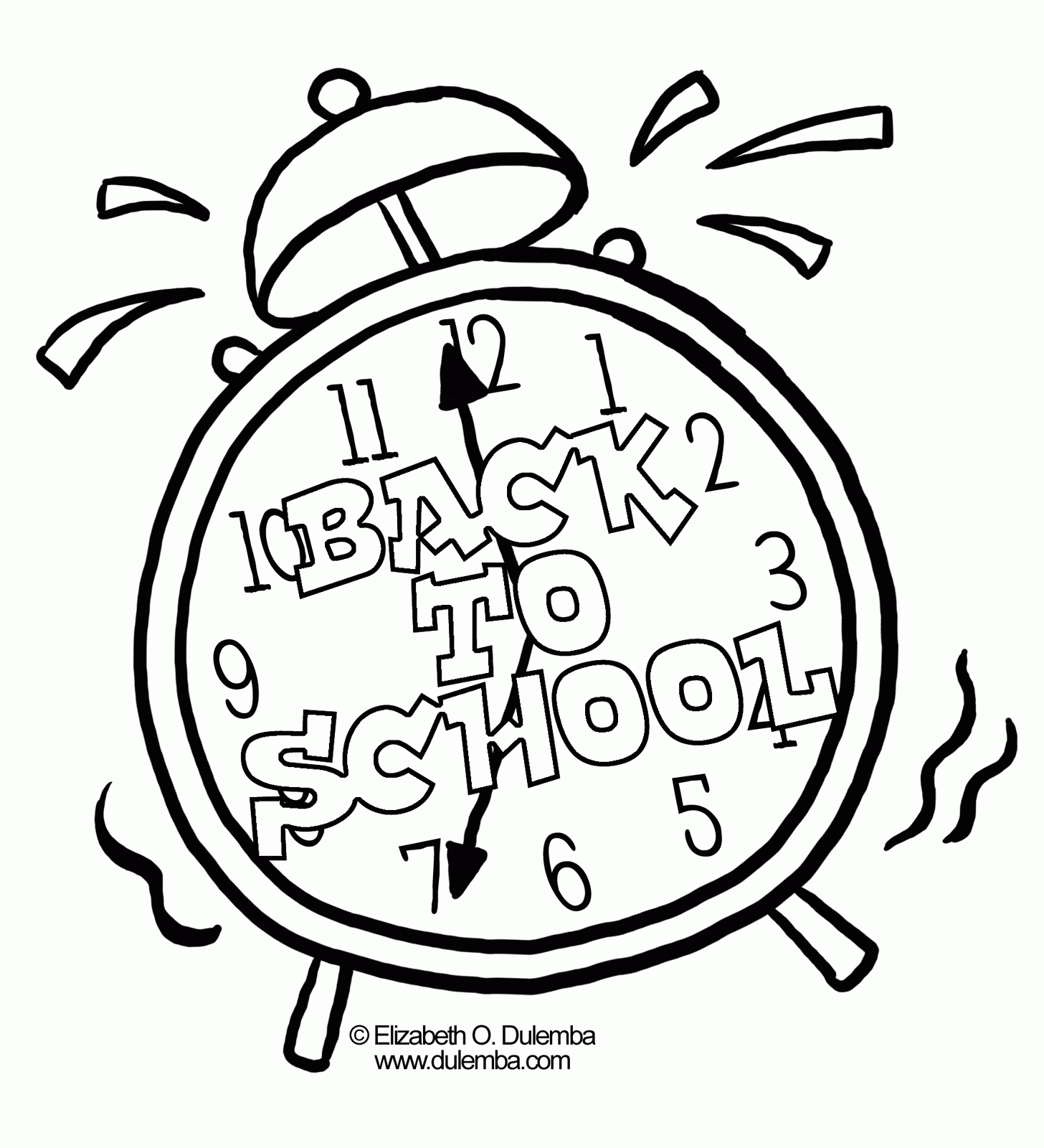 Back To School Drawing Easy Clip Art Library