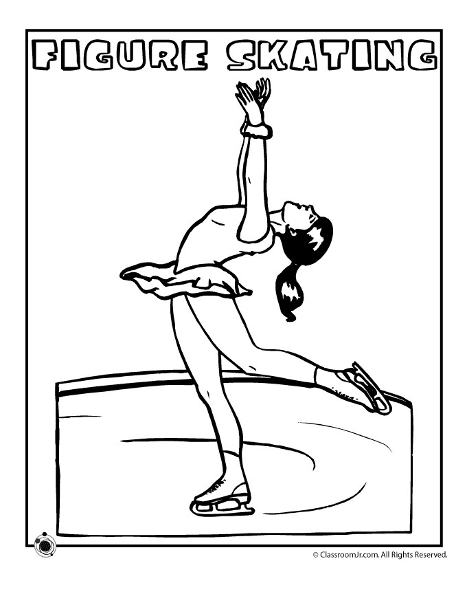 Figure Skating Coloring Pages | Free Printable Coloring Pages