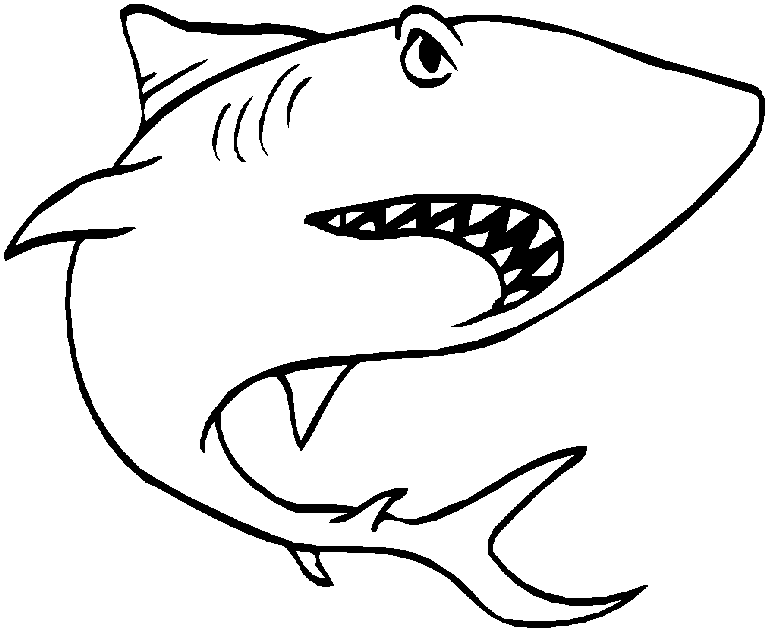 Coloring Pages Of Sharks 