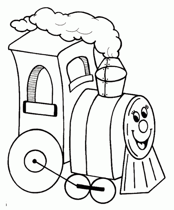 Lego Train Coloring Page | Kids Coloring Page