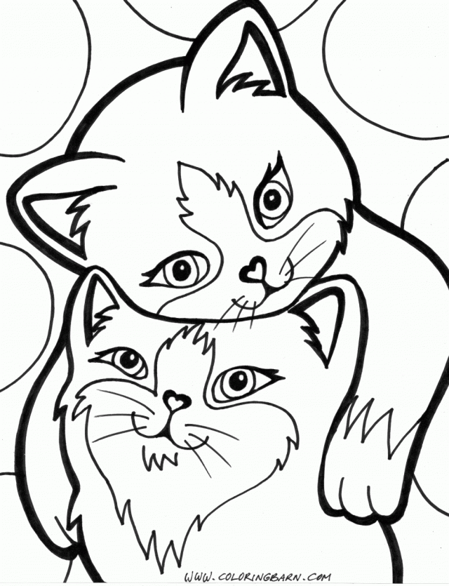 Puppies And Kittens Coloring Pages Coloring Book Area Best