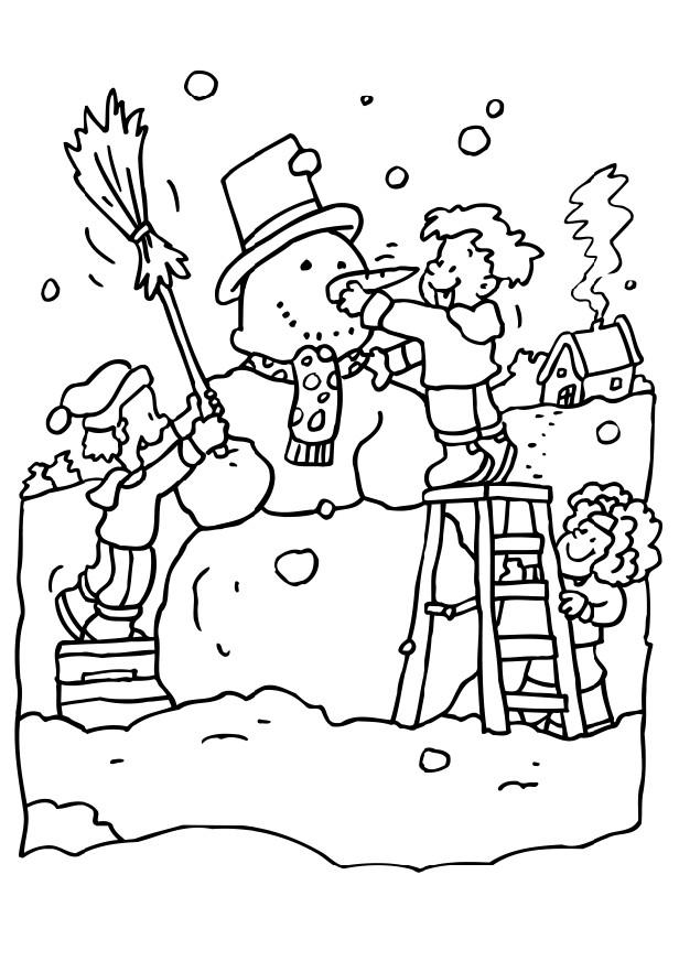 Snow-coloring-pages-7 | Free Coloring Page on Clipart Library