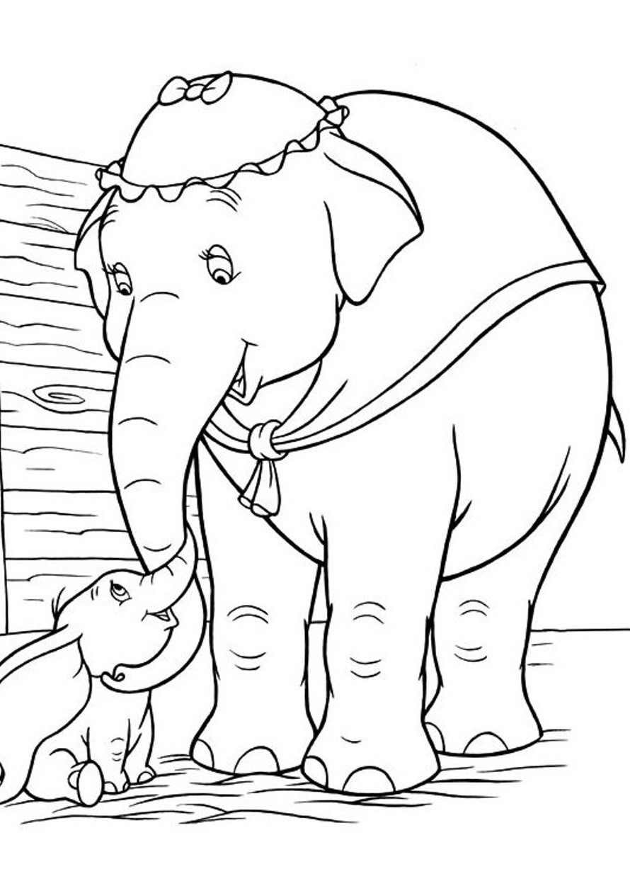 Dumbo Coloring Pages to download and print for free