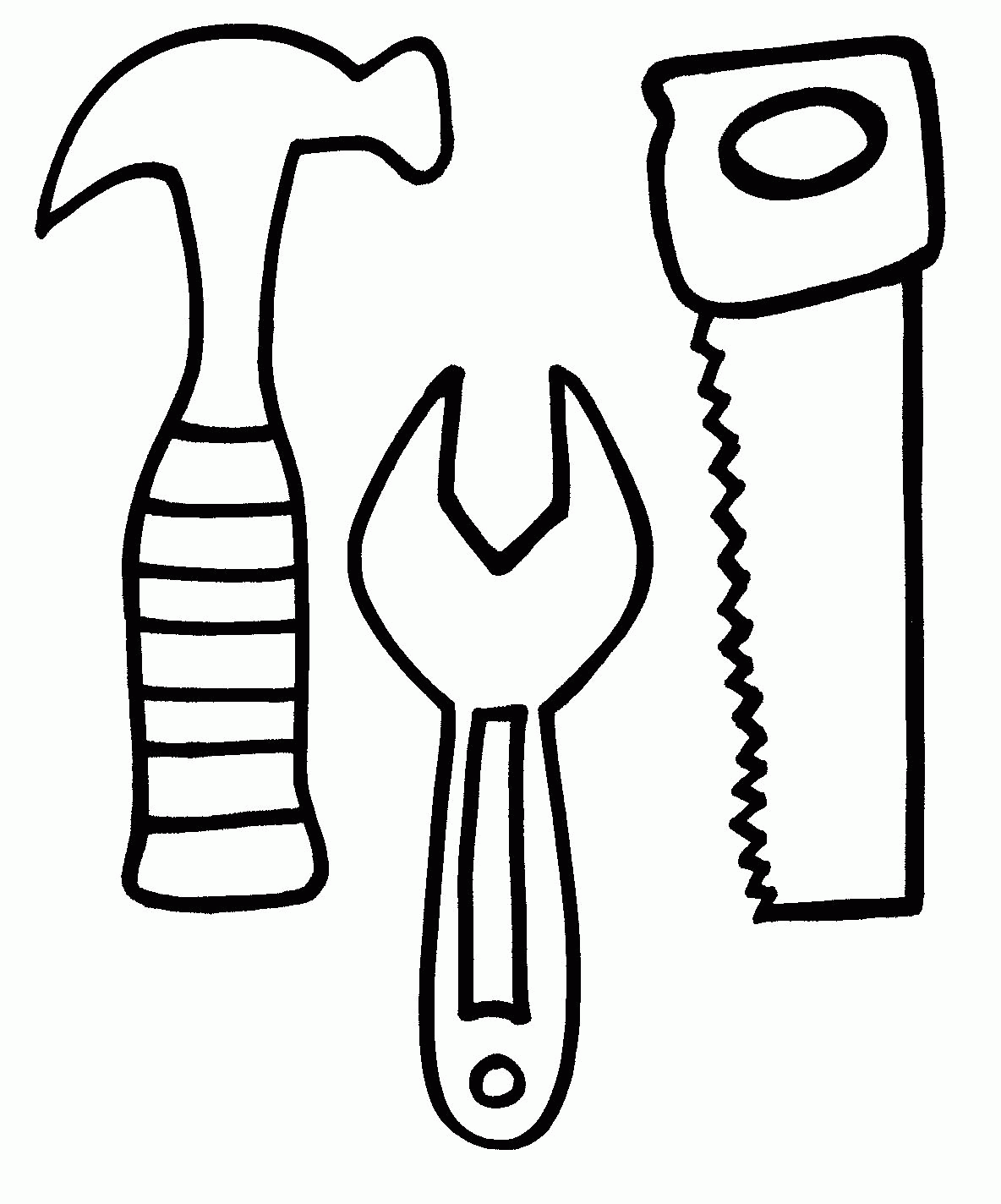 coloring pages wrench