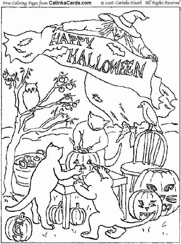  Hard Halloween Coloring Pages - Halloween Coloring