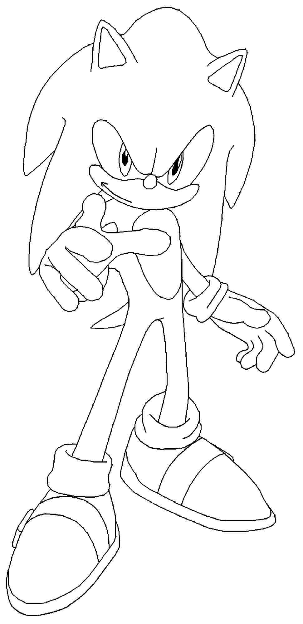 Free Sonic The Hedgehog Running Coloring Pages, Download Free Sonic The