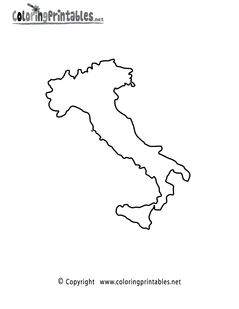 Printable Maps Of Italy For Kids