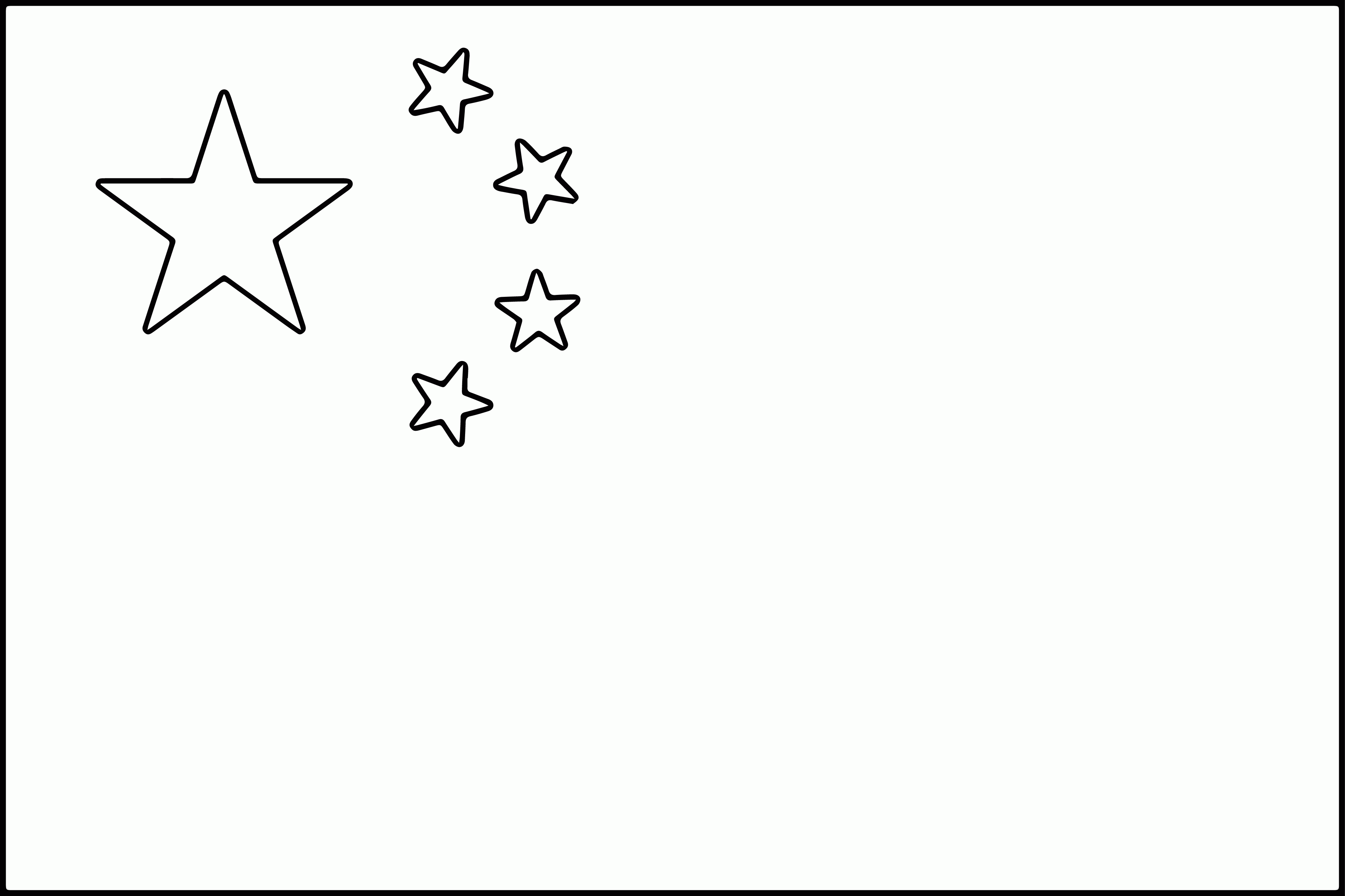 China Flag Coloring Page Clip Art Library