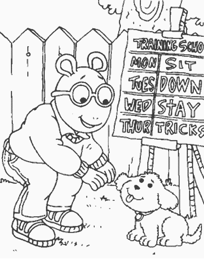 Arthur 17 Cartoons Coloring Pages  Coloring Book