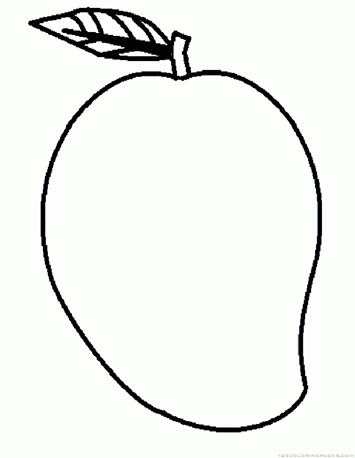 Free Mango Coloring Pages, Download Free Mango Coloring Pages png