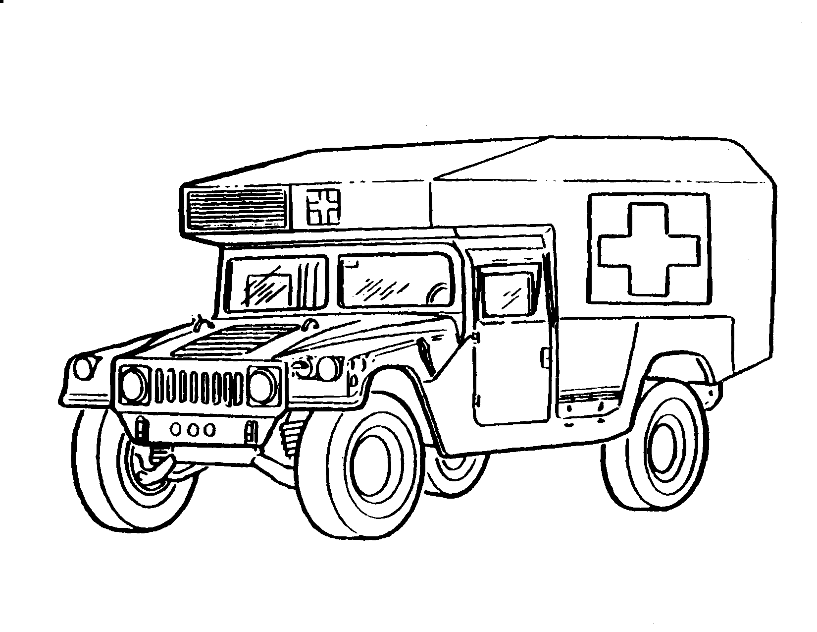 Tank Coloring Page Clip Art Library