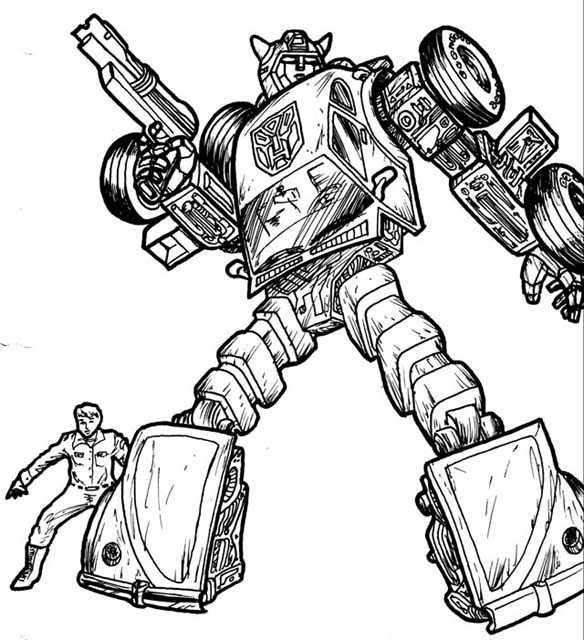 transformers coloring pages ironhide bull