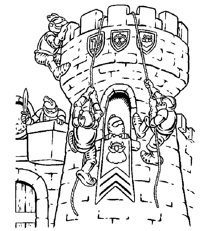 Ariel And Castle Coloring Pages | Coloring Pages For All Ages