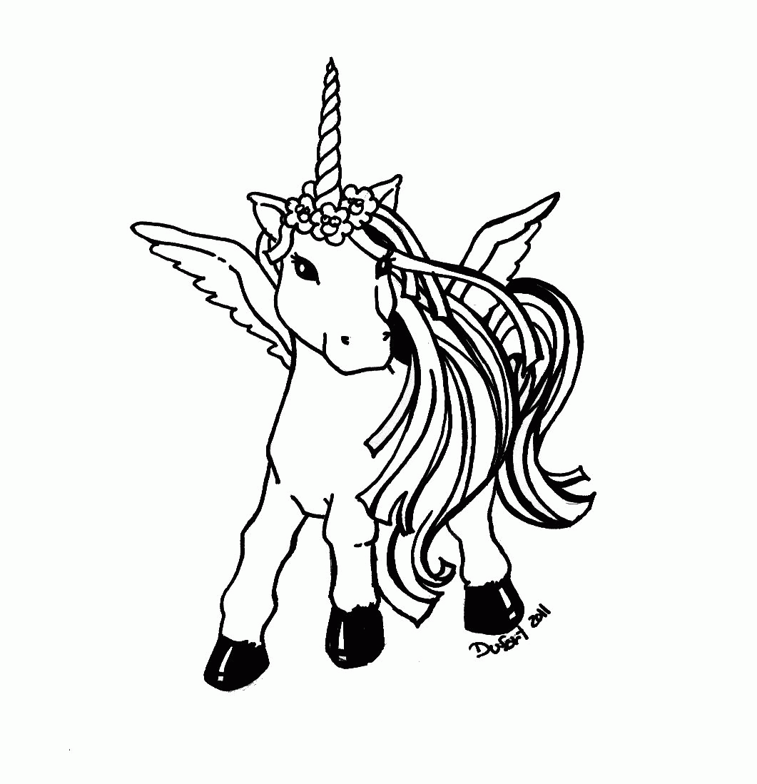 Free Printable Unicorn Coloring Page