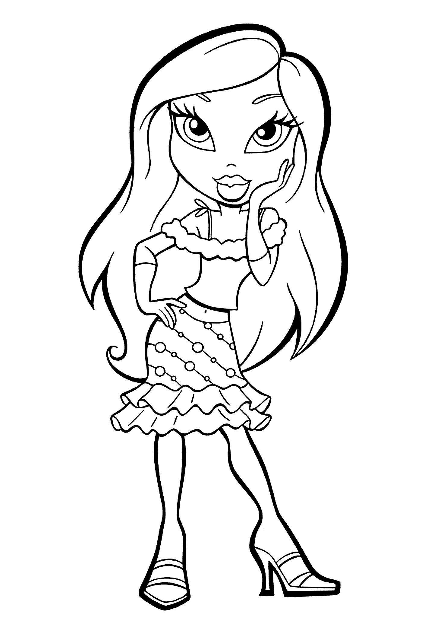 Free Printable Cartoon Characters Coloring Pages Download Free
