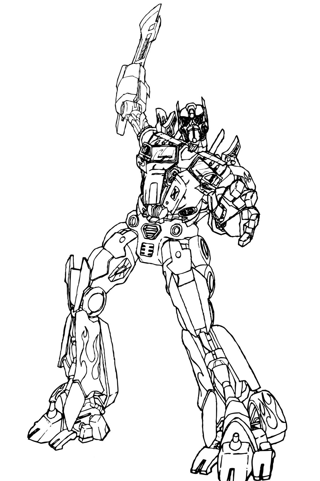 megatron transformer coloring pages