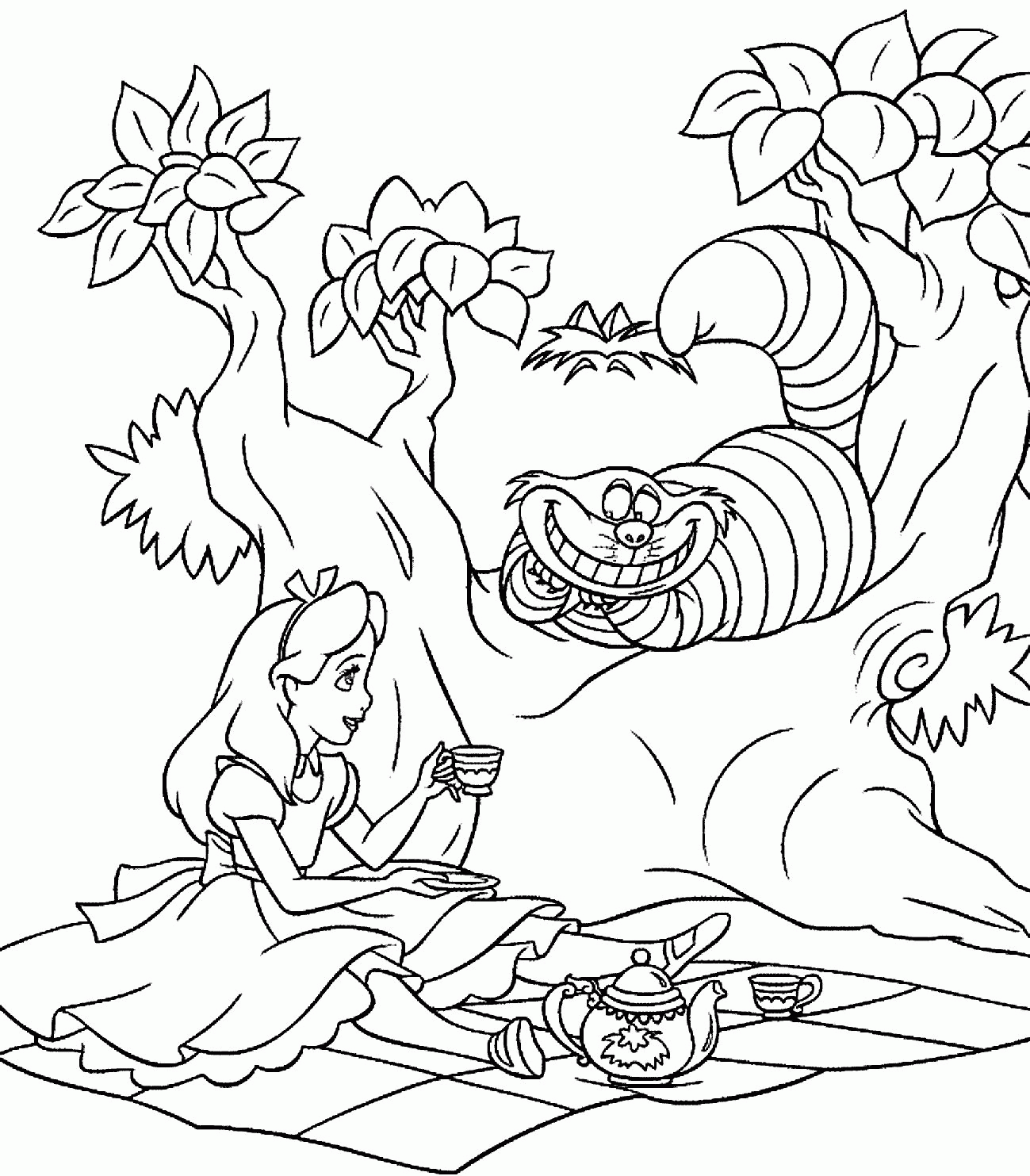 Alice Printable Coloring Pages | Coloring Pages For All Ages