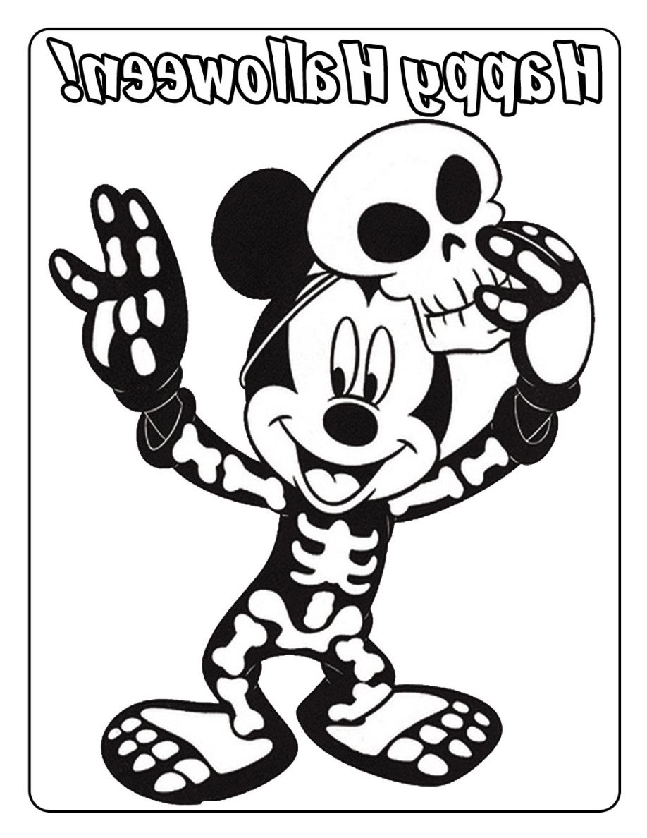 Halloween Mickey Mouse Coloring Pages | Coloring Pages Kids