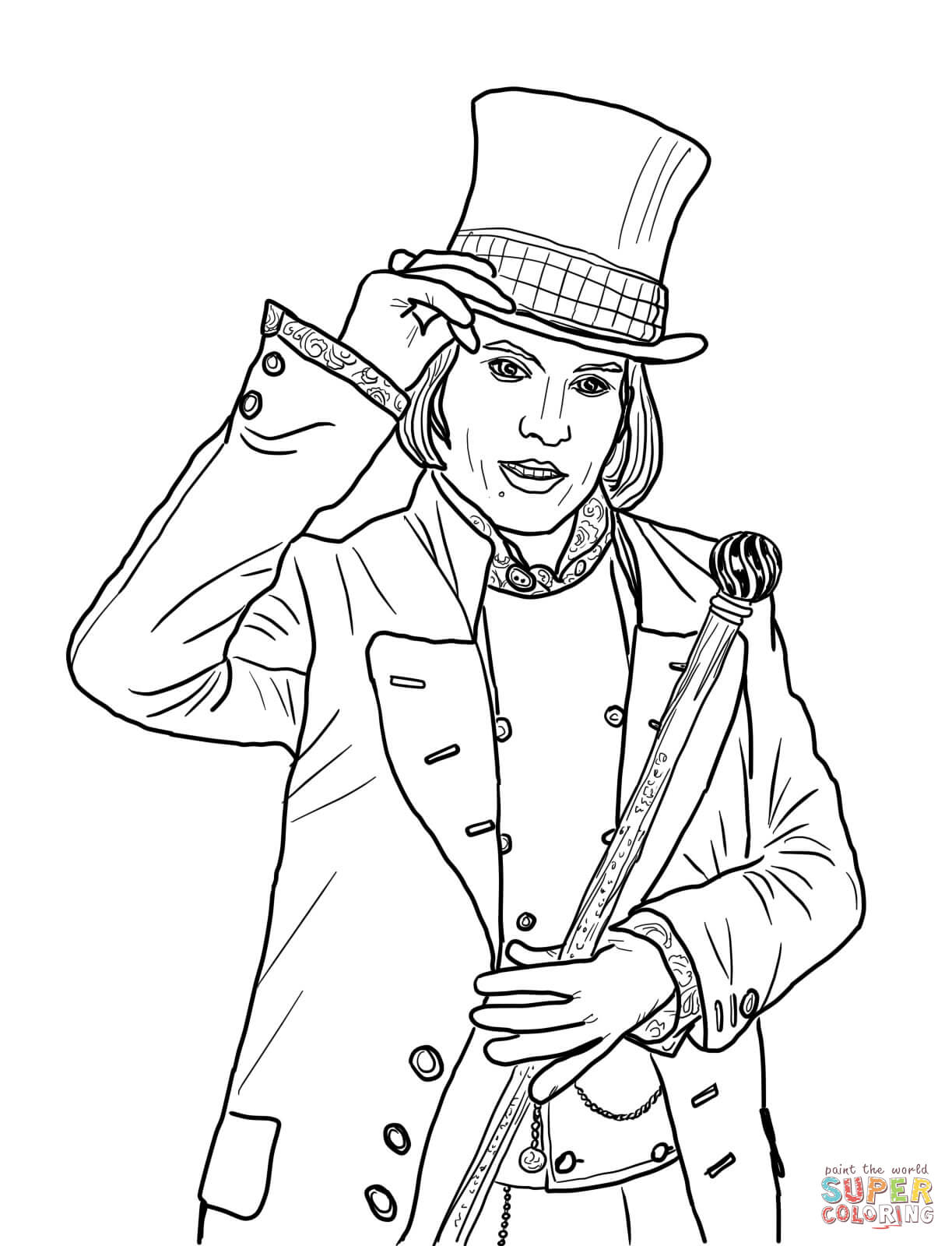 Free Charlie And The Chocolate Factory Coloring Pages, Download Free