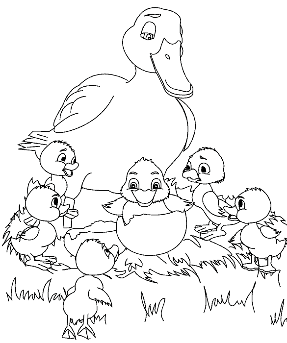The Ugly Duckling coloring page