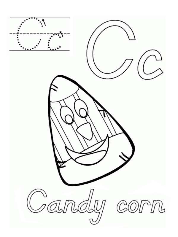 Halloween Candy Corn Coloring Page Clip Art Library