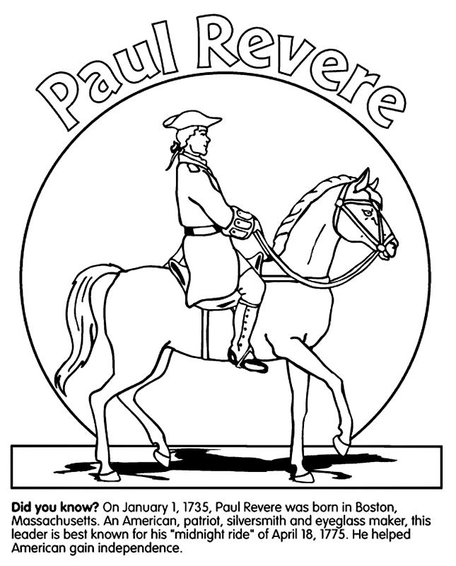 Revolutionary War Coloring Pages