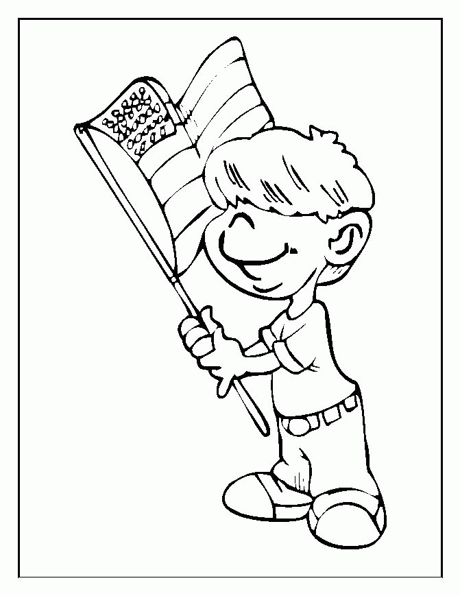 Memorial Day Flag Coloring Pages - Coloring For KidsColoring For Kids
