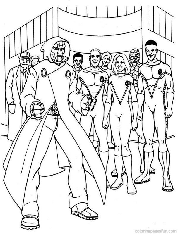 Fantastic Four | Free Printable Coloring Pages 