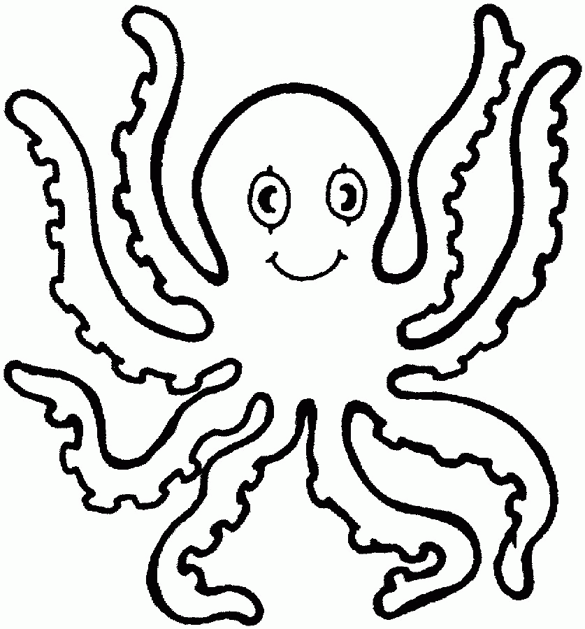 Octopus Coloring Page | Clipart library - Free Clipart Images
