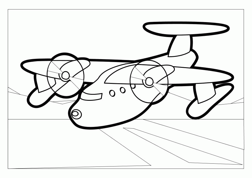 Airplane| Coloring Pages for Kids | Coloring 