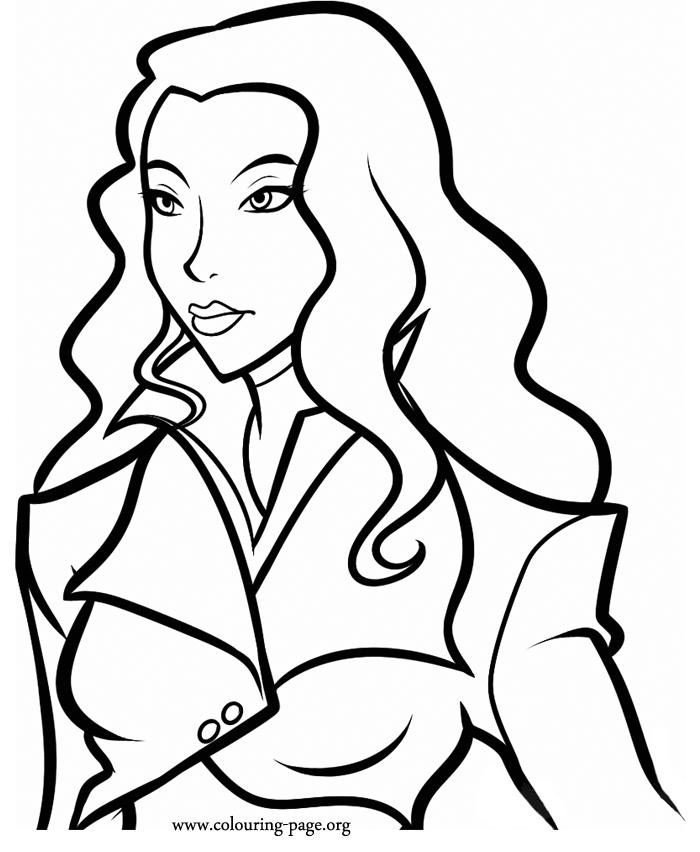 The Legend of Korra - Asami Sato coloring page