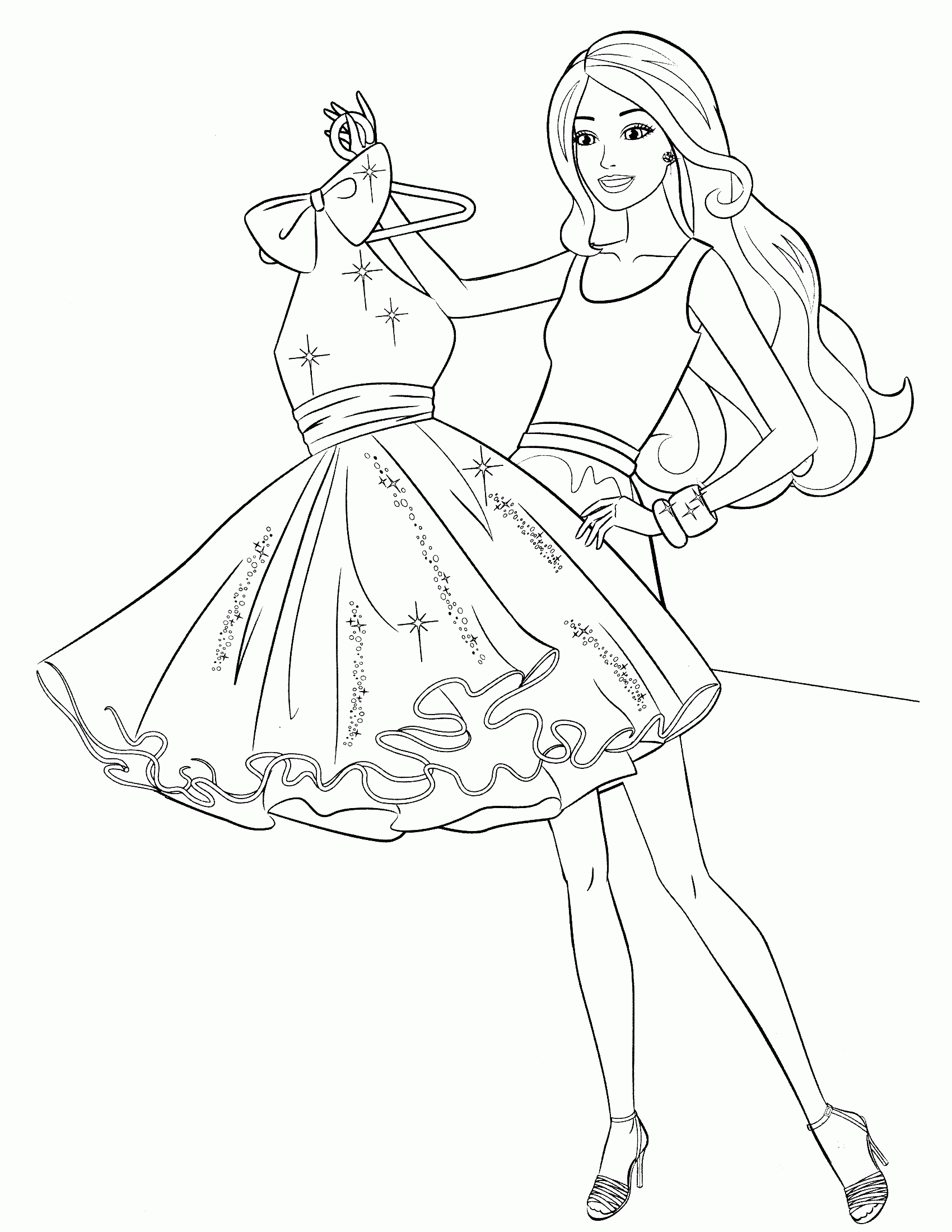 coloring pages fashion models   Clip Art Library